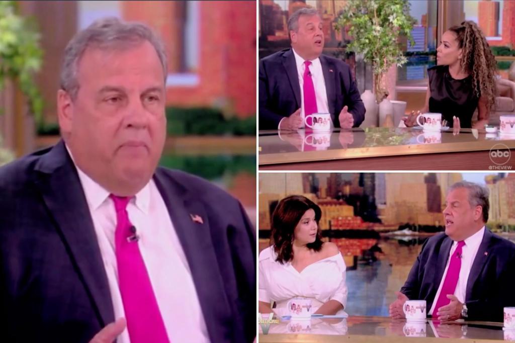 "The View" hosts blast Chris Christie for refusing to endorse Biden: "You can't throw away your vote!"